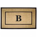 Nedia Home Nedia Home 18103B 30 x 48 in. Coir & Rubber Frame Mat  Monogrammed B 18103B